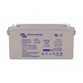 Victron Energy GEL 12-90 rechargeable lead battery with terminal connections visible, front product view.