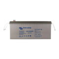 Victron Energy Lead Carbon 12-160 rechargeable battery with white handles and terminal connectors on white background.