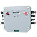 Beny BFS-S3 rapid shutdown switch with red emergency buttons and multiple cable connectors on sides.