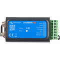 Victron Energy smallBMS NG battery management system with blue face plate, status and error indicator lights, and green termi