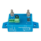 Victron Smart BatteryProtect 12/24V 65A device with two studs at top, green terminal block, digital display, and mounting hol