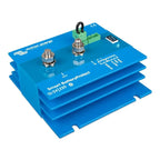 Victron Energy Smart BatteryProtect 12/24-220A device, blue metal enclosure with two terminal connectors, green terminal bloc