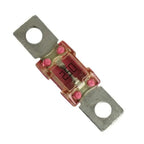 Victron MEGA-Fuse 250A blade fuse with metal end terminals and pink ceramic body against white background.