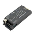EUCHIPS 150W DMX dimmable LED driver, black rectangular power supply with terminal connectors and CE certification marking.