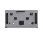 Pylontech Fidus PRO battery control panel with red and black push buttons, power indicator lights, central dial interface, an