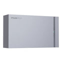 Pylontech Tech lithium battery unit with light gray casing and status indicator lights on right side.