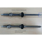Comparison of two hanger bolts: alloy steel version for steel or galvanised purlins above, stainless steel 304 version for wo