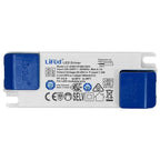 Lifud LED Driver model LF-GIR015YM0180H showing specifications label with input, output, and safety certifications.