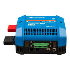 Victron Energy Lynx Smart BMS 500 battery management system, blue rectangular device with red connector and green terminal bl