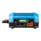 Victron Lynx Smart BMS 500 NG battery management system with blue top housing, black front panel showing distributor connecti