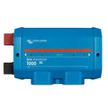 Victron Energy Lynx Distributor 1000 DC blue cylindrical power distribution module with red and black cable connectors.
