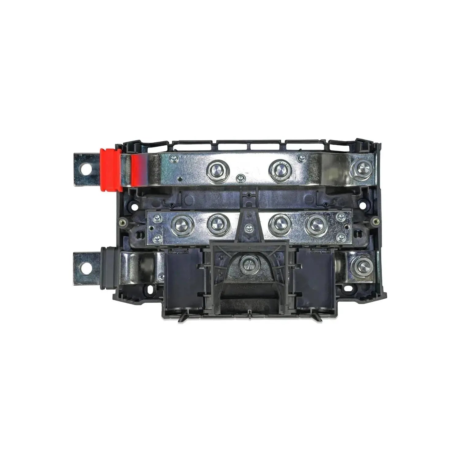 Victron Lynx Class-T Power In M10 DC Busbar Module showing internal components with multiple silver terminal blocks, black pl