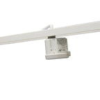 Merrytek MC054V daylight sensor module mounted on white track rail, showing white plastic housing with specifications label v