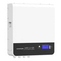 Marxon LW51.2-100 lithium battery unit with white casing, black control panel with blue display screen, and connection termin