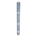 Long rectangular LED tube fitting with dual fluorescent tubes, clear ribbed plastic housing, mounting brackets at top, produc