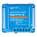 Victron Energy Orion-Tr 12/12 isolated DC/DC converter, blue rectangular device with terminal connections and on/off indicato