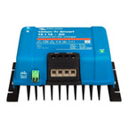 Victron Orion-Tr Smart 12/12-30 blue isolated DC/DC charger with black heat sink fins and terminal connections.