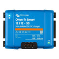 Victron Energy Orion-Tr Smart 12/12-30 non-isolated DC/DC charger, blue rectangular device with three terminal connectors and
