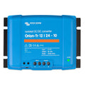 Victron Energy Orion-Tr 12/24-10 isolated DC/DC converter, blue device with black terminals and green power indicator light.