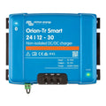 Victron Energy Orion-Tr Smart 24/12-30 non-isolated DC/DC charger, blue rectangular device with terminal connections and on/o