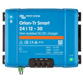 Victron Energy Orion-Tr Smart 24/12-30 non-isolated DC/DC charger, blue rectangular device with black terminal block and cont