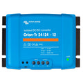 Victron Energy Orion-Tr 24/24-12 isolated DC/DC converter, blue device with black side panels and control terminals, front vi