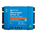 Victron Energy Orion-Tr Smart 24/24-12 isolated DC/DC charger, blue rectangular device with input/output terminals and contro