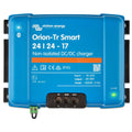 Victron Energy Orion-Tr Smart 24/24-17 non-isolated DC/DC charger, blue case with terminal block and indicator lights visible