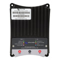 Victron Energy 25A Buck-Boost DC/DC converter front view showing status indicator lights, terminal connections, and specifica