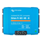 Victron Energy Orion-Tr 48/48-8 isolated DC/DC converter, blue rectangular device with input/output terminal block and green 