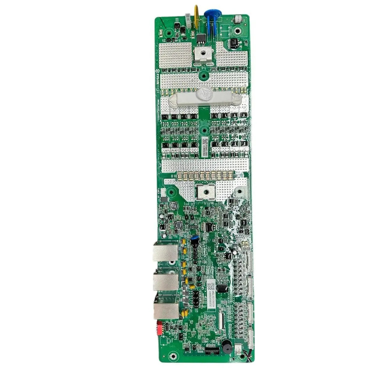 BMS replacement board for Pylontech US2000C battery, showing green circuit board with components, connectors, and integrated 