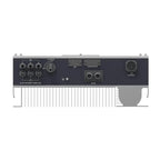 Elios 11kW inverter back panel showing DC switch, WiFi and communication ports, RS-485 connector, and AC output socket.