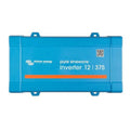 Victron Energy Pure Sinewave Inverter 12/375 in bright blue casing with mounting brackets and QR code label.