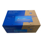 Victron Energy Inverter VE.Direct packaging box, blue and tan cardboard with 5-year warranty badge and pure sinewave inverter