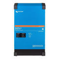 Victron Energy MultiPlus-II 48/5000/70 inverter charger, front view of blue rectangular device with black corner brackets and