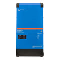 Victron Energy MultiPlus-II blue inverter charger unit with black corners and status indicator panel.