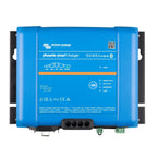 Victron Energy Phoenix Smart Charger 12V/30A, blue rectangular device with black mounting brackets and terminal connections v