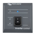 Victron Energy Blue Power inverter control panel with on/off toggle switch and blue status indicator light.