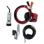 Solis hybrid inverter kit with WiFi dongle, energy meter, red and black cable assembly with connectors, and black power cord 