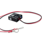 Victron Smart Battery Sense wireless sensor with red and black wires and ring terminal connector on white background.