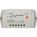 Victron BlueSolar 12/24V-5A solar charge controller with status indicator lights and terminal connections.