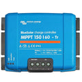 Victron BlueSolar MPPT 150/60-Tr charge controller, blue rectangular device with terminal block connectors and status indicat