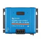 Victron Energy SmartSolar MPPT 150/100-Tr charge controller, blue rectangular device with black terminal block and mounting b
