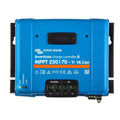 Victron Energy SmartSolar MPPT 250/70-Tr VE.Can charge controller, blue front panel with battery and PV terminal connectors a