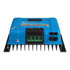 Victron SmartSolar MPPT 250/70 blue charge controller with black heat sink fins, terminal blocks, and VE.Can connectors, prod