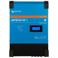 Victron Energy MPPT RS 450|100-Tr isolated SmartSolar charge controller with blue casing, black corners, and display screen.