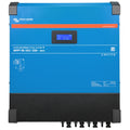 Victron Energy blue solar charge controller with display screen showing solar input and charge data, front product view.