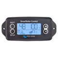 Victron SmartSolar Control display unit with blue LCD screen showing 48V and 11.00A readings, SELECT and SETUP buttons on lef