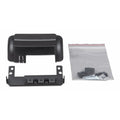 Victron WireBox-S terminal cover components: black plastic housing parts and mounting bracket with hardware kit in plastic ba