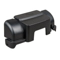 Black plastic protective cover for Victron MPPT solar charge controller, shown as standalone product against white background